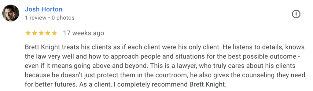 Assault Defense Client Review