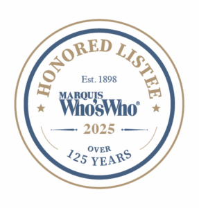 Honored Listee badge from Marquis Who’s Who